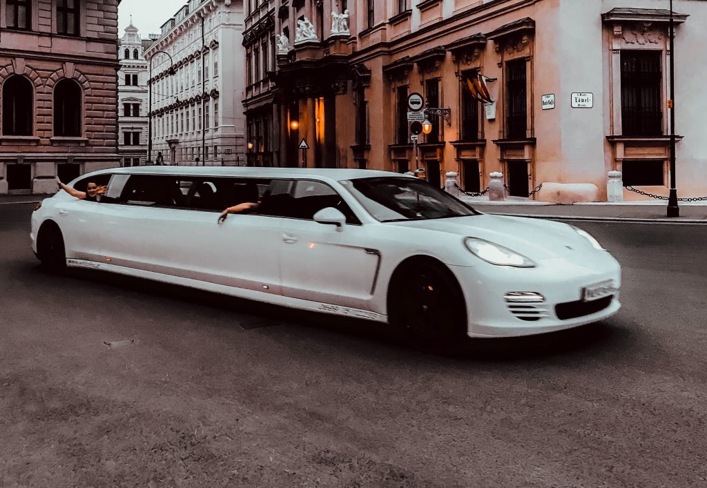 a white limo